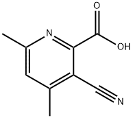 3-Cyano-4,6-dimethyl-2-pyridinecarboxylic acid Struktur