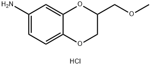 [3-(Methoxymethyl)-2,3-dihydro-1,4-benzodioxin-6-yl]amine hydrochloride Struktur