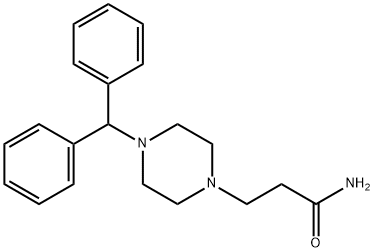 3-[4-(Diphenylmethyl)-1-piperazinyl]propanamide Struktur