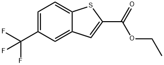 Ethyl 5-(trifluoromethyl)-1-benzothiophene-2-carboxylate Struktur