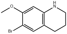 6-Bromo-7-methoxy-1,2,3,4-tetrahydroquinoline Struktur