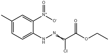 Ethyl chloro[2-(4-methyl-2-nitrophenyl)hydrazono]acetate Struktur