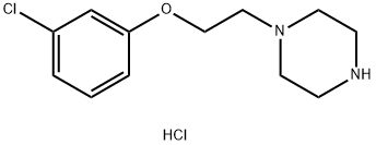 1-[2-(3-CHLORO-PHENOXY)-ETHYL]-PIPERAZINEDIHYDROCHLORIDE Struktur