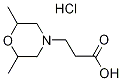 3-(2,6-DIMETHYL-MORPHOLIN-4-YL)-PROPIONIC ACIDHYDROCHLORIDE Struktur