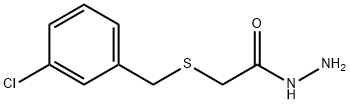 2-[(3-CHLOROBENZYL)THIO]ACETOHYDRAZIDE Struktur