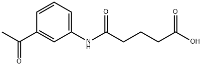 5-[(3-ACETYLPHENYL)AMINO]-5-OXOPENTANOIC ACID Struktur