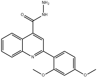 2-(2,4-DIMETHOXYPHENYL)QUINOLINE-4-CARBOHYDRAZIDE Struktur