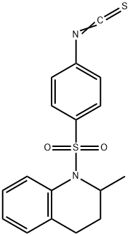 1-[(4-ISOTHIOCYANATOPHENYL)SULFONYL]-2-METHYL-1,2,3,4-TETRAHYDROQUINOLINE Struktur