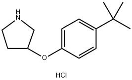 3-[4-(TERT-BUTYL)PHENOXY]PYRROLIDINE HYDROCHLORIDE Struktur