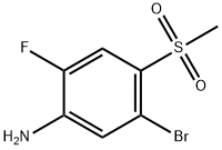 5-BROMO-2-FLUORO-4-METHYLSULFONYLANILINE Struktur