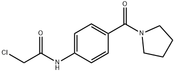 2-CHLORO-N-[4-(PYRROLIDIN-1-YLCARBONYL)PHENYL]ACETAMIDE Struktur