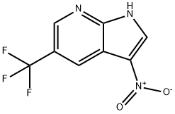 3-nitro-5-(trifluoromethyl)-1H-pyrrolo[2,3-b]pyridine Struktur