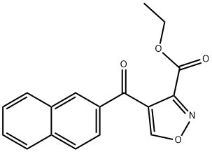 ethyl 4-(2-naphthylcarbonyl)-3-isoxazolecarboxylate Struktur