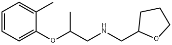 2-(2-Methylphenoxy)-N-(tetrahydro-2-furanylmethyl)-1-propanamine Struktur