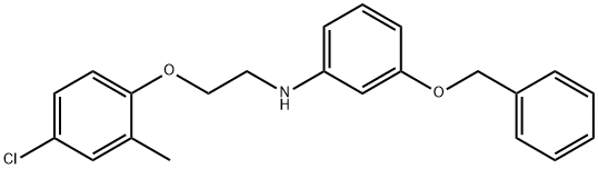 3-(Benzyloxy)-N-[2-(4-chloro-2-methylphenoxy)-ethyl]aniline Struktur