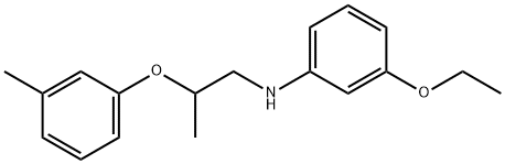 3-Ethoxy-N-[2-(3-methylphenoxy)propyl]aniline Struktur