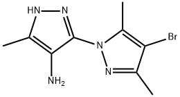 4-Bromo-3,5,5'-trimethyl-1'H-1,3'-bipyrazol-4'-amine Struktur