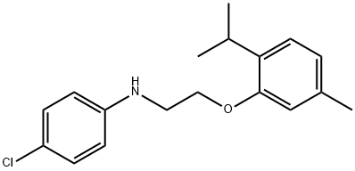 4-Chloro-N-[2-(2-isopropyl-5-methylphenoxy)ethyl]-aniline Struktur