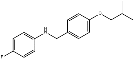 4-Fluoro-N-(4-isobutoxybenzyl)aniline Struktur