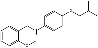 4-Isobutoxy-N-(2-methoxybenzyl)aniline Struktur