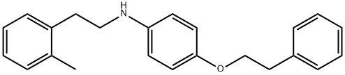 N-(2-Methylphenethyl)-4-(phenethyloxy)aniline Struktur