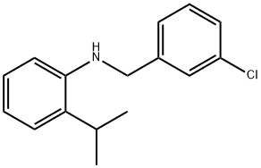 N-(3-Chlorobenzyl)-2-isopropylaniline Struktur