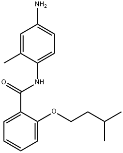 N-(4-Amino-2-methylphenyl)-2-(isopentyloxy)-benzamide Struktur