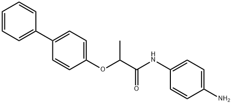 N-(4-Aminophenyl)-2-([1,1'-biphenyl]-4-yloxy)-propanamide Struktur