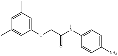 N-(4-Aminophenyl)-2-(3,5-dimethylphenoxy)acetamide Struktur