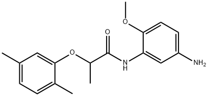 N-(5-Amino-2-methoxyphenyl)-2-(2,5-dimethylphenoxy)propanamide Struktur