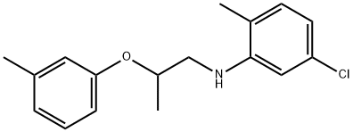 N-(5-Chloro-2-methylphenyl)-N-[2-(3-methyl-phenoxy)propyl]amine Struktur