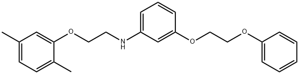 N-[2-(2,5-Dimethylphenoxy)ethyl]-3-(2-phenoxyethoxy)aniline Struktur