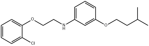 N-[2-(2-Chlorophenoxy)ethyl]-3-(isopentyloxy)aniline Struktur