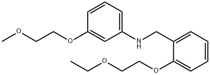 N-[2-(2-Ethoxyethoxy)benzyl]-3-(2-methoxyethoxy)aniline Struktur