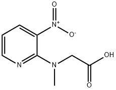 [methyl(3-nitropyridin-2-yl)amino]acetic acid Struktur