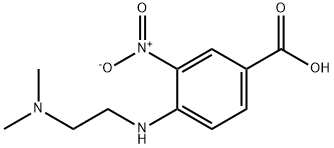 4-{[2-(dimethylamino)ethyl]amino}-3-nitrobenzoic acid Struktur