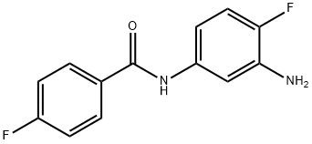 N-(3-amino-4-fluorophenyl)-4-fluorobenzamide Struktur