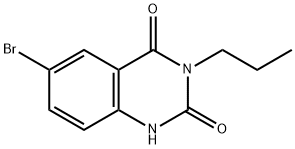 6-bromo-3-propyl-2,4(1H,3H)-quinazolinedione Struktur