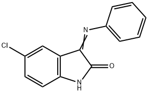 (3Z)-5-chloro-3-(phenylimino)-1,3-dihydro-2H-indol-2-one Struktur