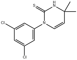 1-(3,5-dichlorophenyl)-4,4-dimethyl-1,4-dihydropyrimidine-2-thiol Struktur