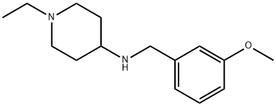 1-ethyl-N-(3-methoxybenzyl)piperidin-4-amine Struktur