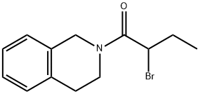 2-(2-bromobutanoyl)-1,2,3,4-tetrahydroisoquinoline Struktur