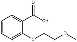 2-[(2-methoxyethyl)thio]benzoic acid Struktur