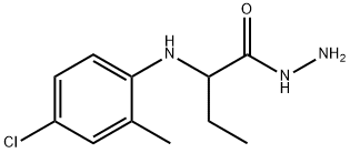 2-[(4-chloro-2-methylphenyl)amino]butanohydrazide Struktur