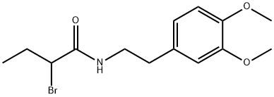 2-bromo-N-[2-(3,4-dimethoxyphenyl)ethyl]butanamide Struktur