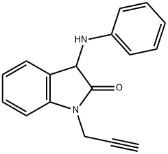 3-anilino-1-prop-2-yn-1-yl-1,3-dihydro-2H-indol-2-one Struktur