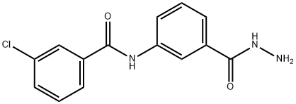 3-chloro-N-[3-(hydrazinocarbonyl)phenyl]benzamide Struktur