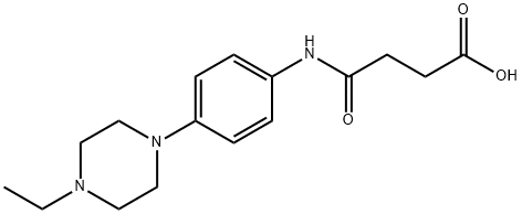 4-{[4-(4-ethylpiperazin-1-yl)phenyl]amino}-4-oxobutanoic acid Struktur