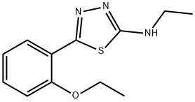 5-(2-ethoxyphenyl)-N-ethyl-1,3,4-thiadiazol-2-amine Struktur