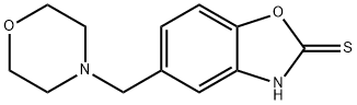 5-(morpholin-4-ylmethyl)-1,3-benzoxazole-2-thiol Struktur